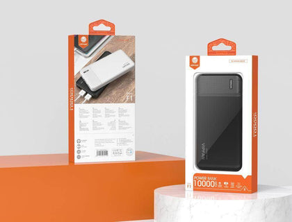 hoco. General 10000mAh Power Bank w/ 2 USB & 2.1 AMP (F1) - Black ur tech