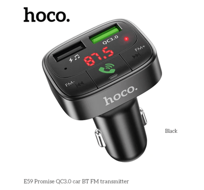hoco. General 18W FM Car Kit w/ QC Fast Charge (E59) ur tech