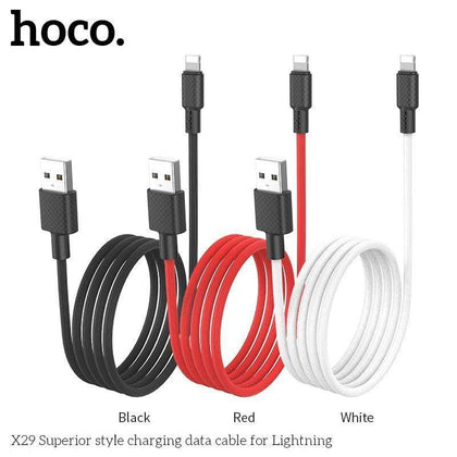 hoco. Cable Fast Charge Data Cable For Type-C/Lightning  (1m) X29 ur tech