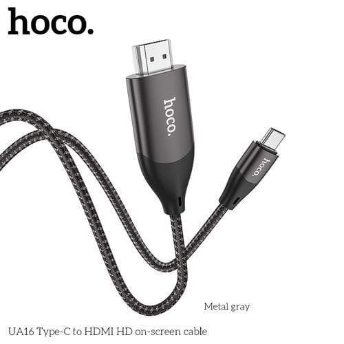 hoco. Cable hoco.TYPE-C ro HDMI audio&video HD cable adapter(2m) ur tech