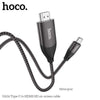 hoco. Cable hoco.TYPE-C ro HDMI audio&video HD cable adapter(2m) ur tech