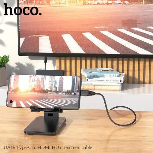 hoco. Cable hoco.TYPE-C ro HDMI audio&video HD cable adapter(2m) ur tech