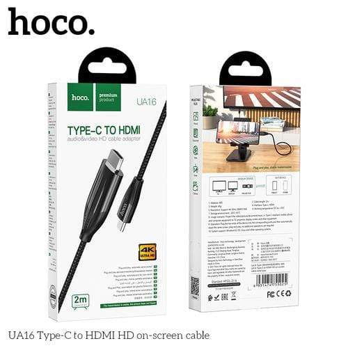 hoco. Cable hoco.TYPE-C ro HDMI audio&video HD cable adapter(2m) ur tech