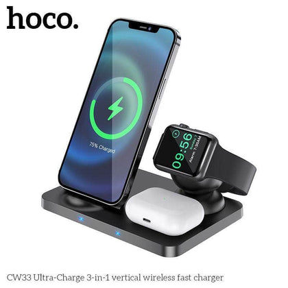 Not specified charger Premium 3 in 1 Wireless Charger Stand (CW33) ur tech